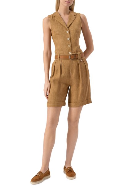 Льняные шорты LORENA ANTONIAZZI, арт. E2530PA97A/4895, фото 2