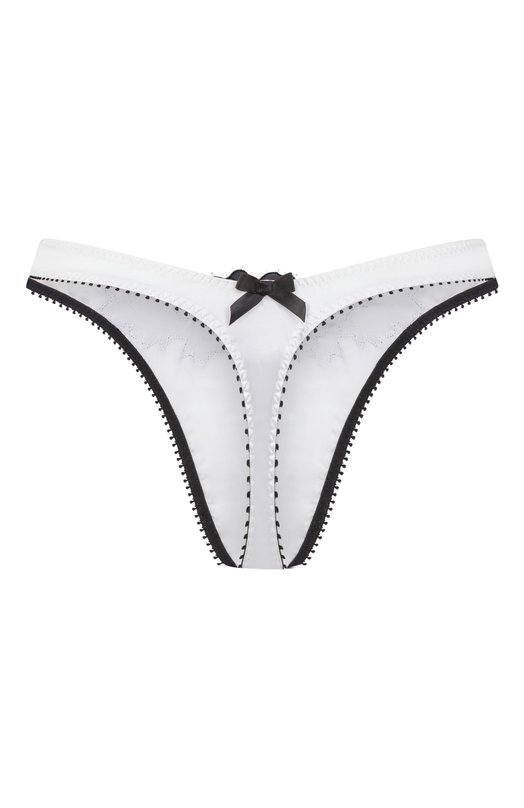 Шелковые трусы-стринги Penelopi Agent Provocateur AP12681111001 Чёрно-белый  AP12681111001 Фото 2