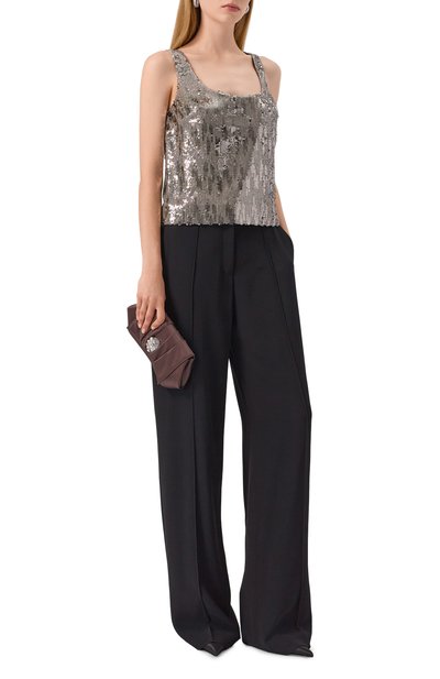 Топ с отделкой пайетками ELIE SAAB, арт. T0207NP25/PA009, фото 2