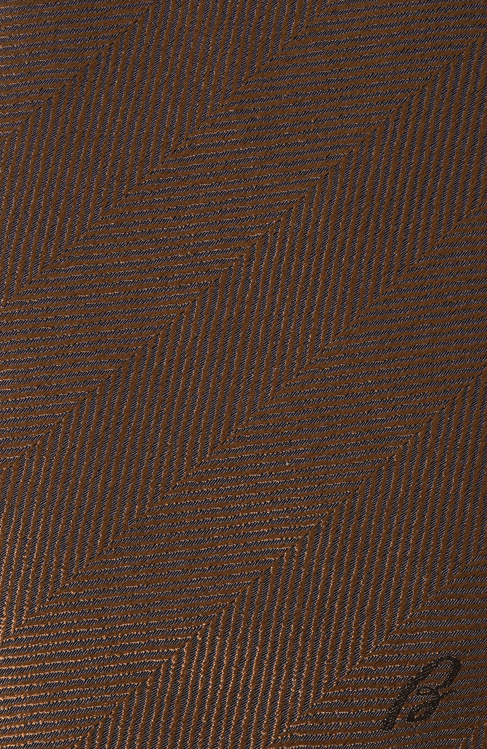 Шелковый галстук BRIONI коричневого цвета по цене 37100 руб., арт. 062I00/0E411, фото 4 Шелковый галстук BRIONI, арт. 062I00/0E411, фото 4