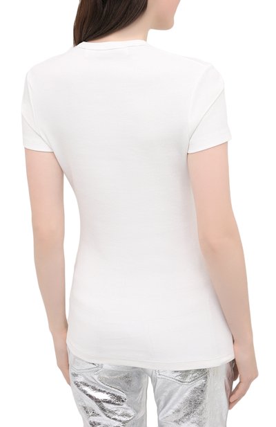 Хлопковая футболка OFF-WHITE белого цвета по цене 43950 руб., арт. 0WAA065E20JER0010110, фото 4 Хлопковая футболка OFF-WHITE, арт. 0WAA065E20JER0010110, фото 4