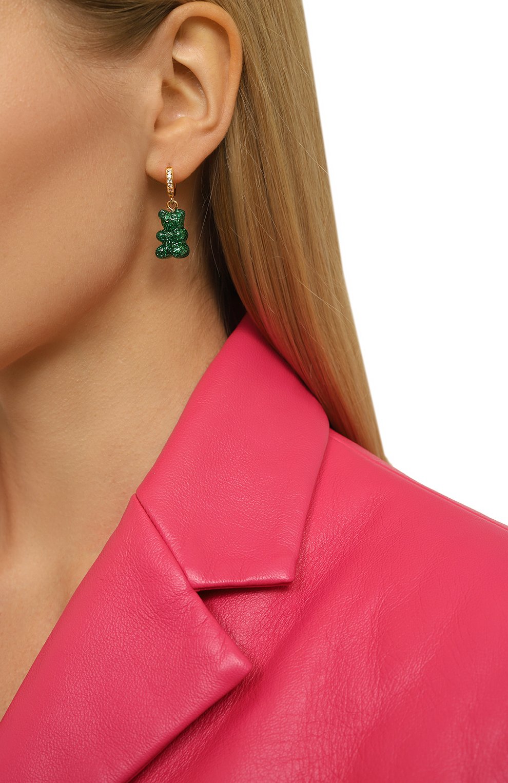 Моносерьга CRYSTAL HAZE, арт. N0STALGIA BEAR H00P, фото 2