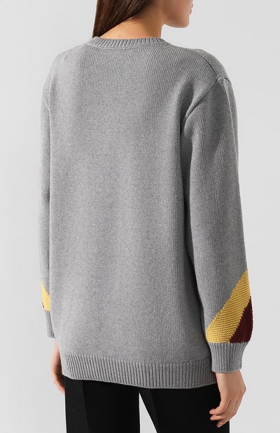 Шерстяной свитер STELLA MCCARTNEY серого цвета по цене 64700 руб., арт. 575300/S2101, фото 4 Шерстяной свитер STELLA MCCARTNEY, арт. 575300/S2101, фото 4
