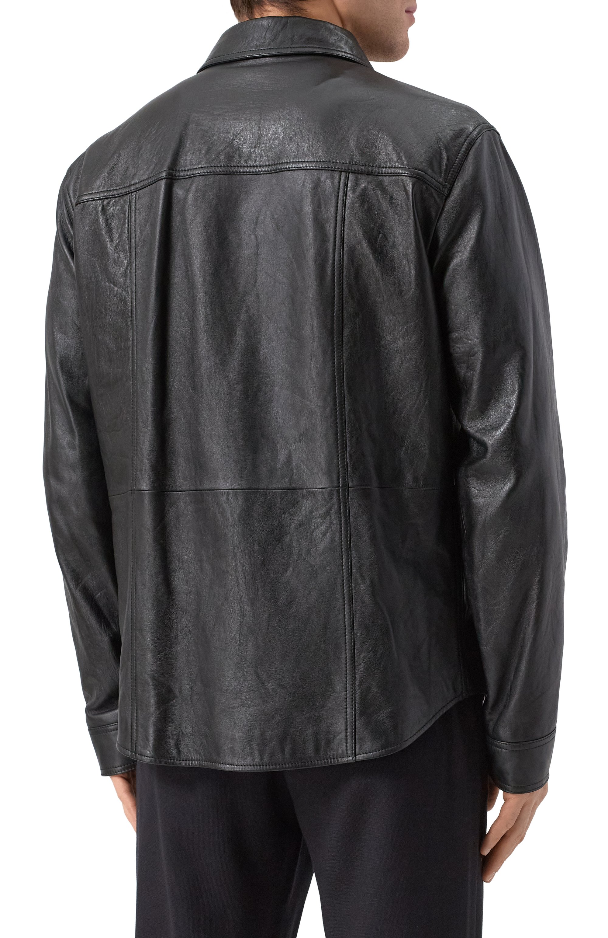 Кожаная рубашка DOLCE & GABBANA, арт. G5LD2L/GG724, фото 4