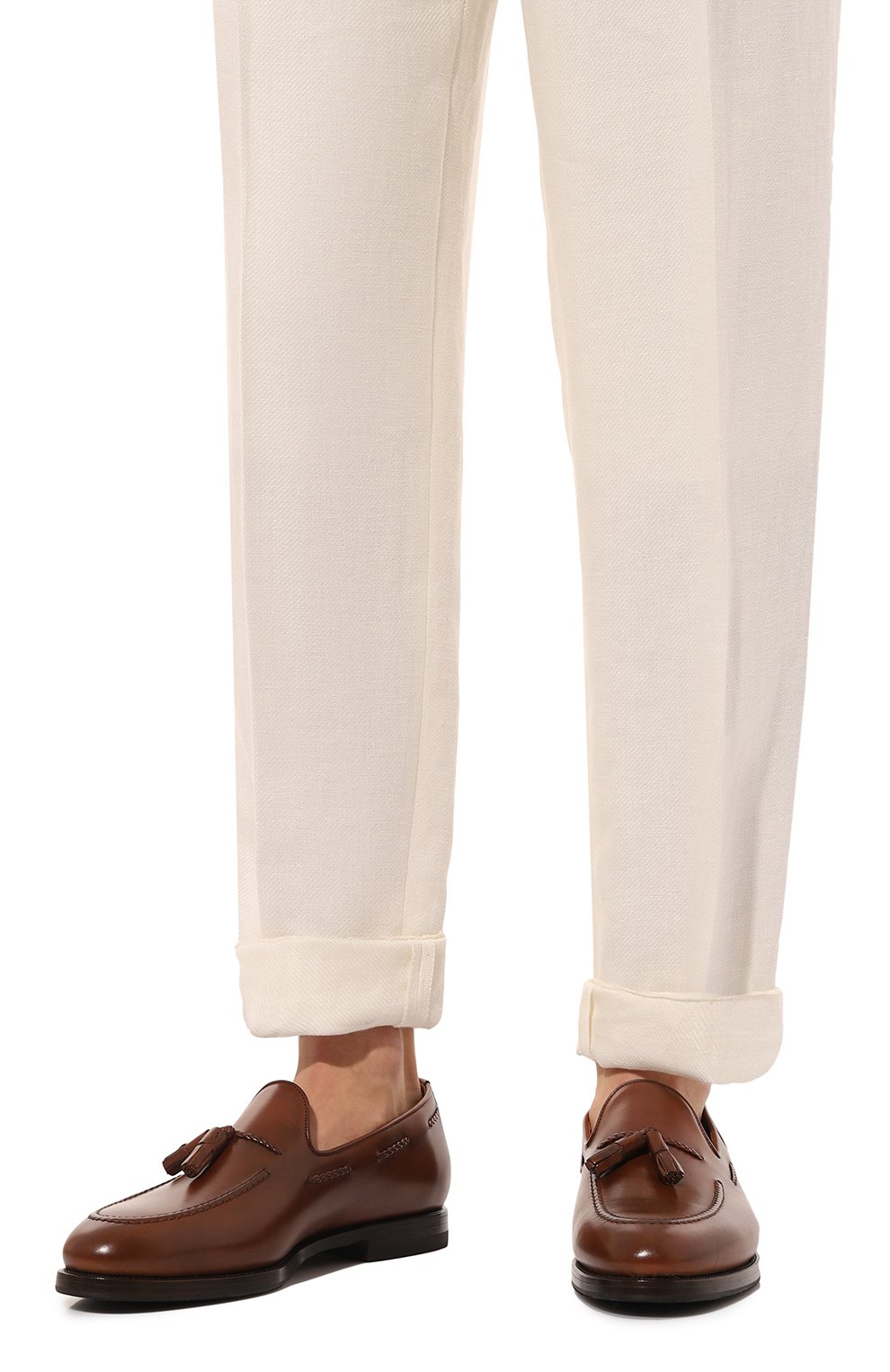 Кожаные лоферы W.GIBBS, арт. 0354001/LUX ANIL, фото 3