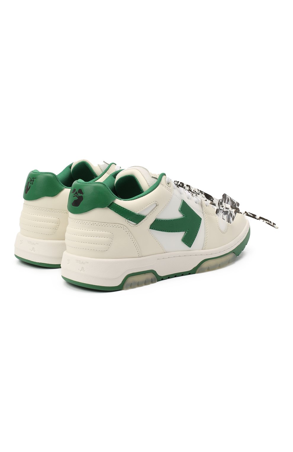 Кожаные кеды out of office OFF-WHITE, арт. 0MIA189F20LEA0010155, фото 6