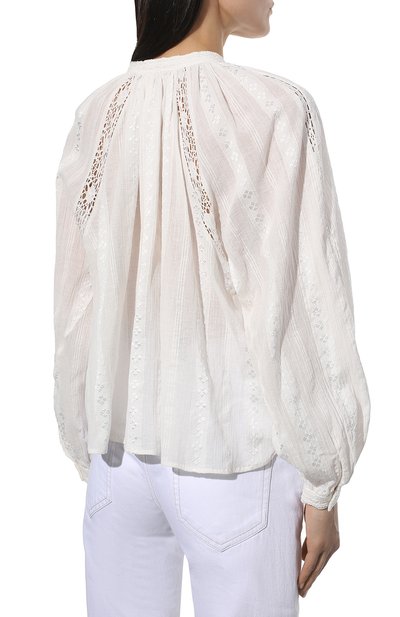 Блузка из хлопка и вискозы ISABEL MARANT ETOILE, арт. CH0818-22P037E/JANELLE, фото 4
