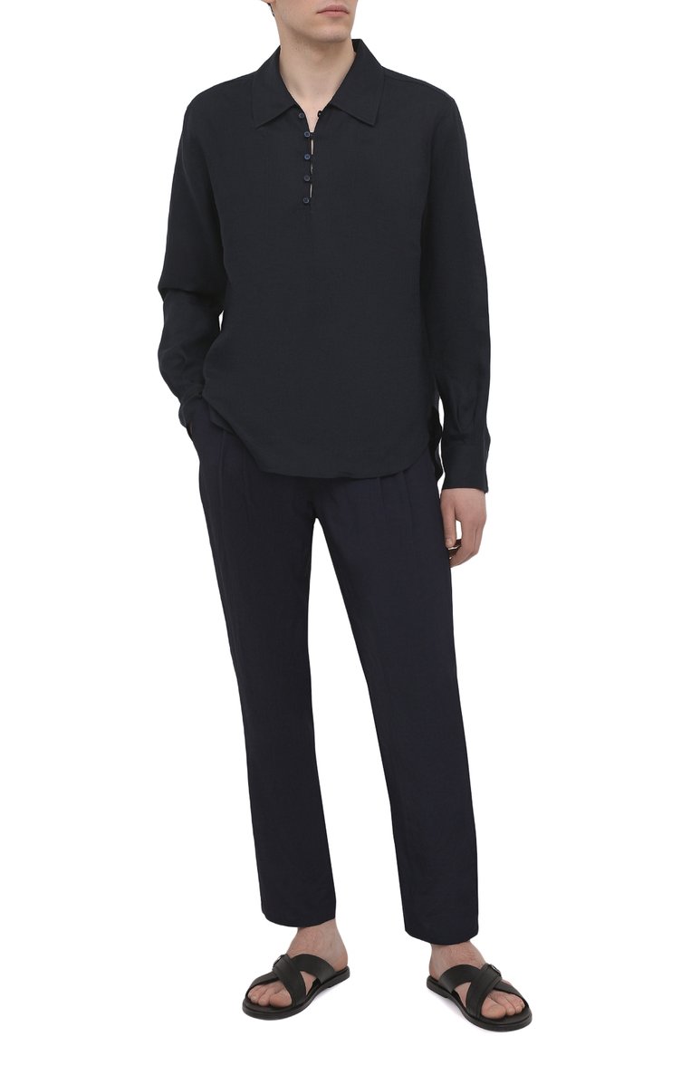 Брюки из вискозы и льна GIORGIO ARMANI, арт. 1SGPP0HN/T00RJ, фото 1