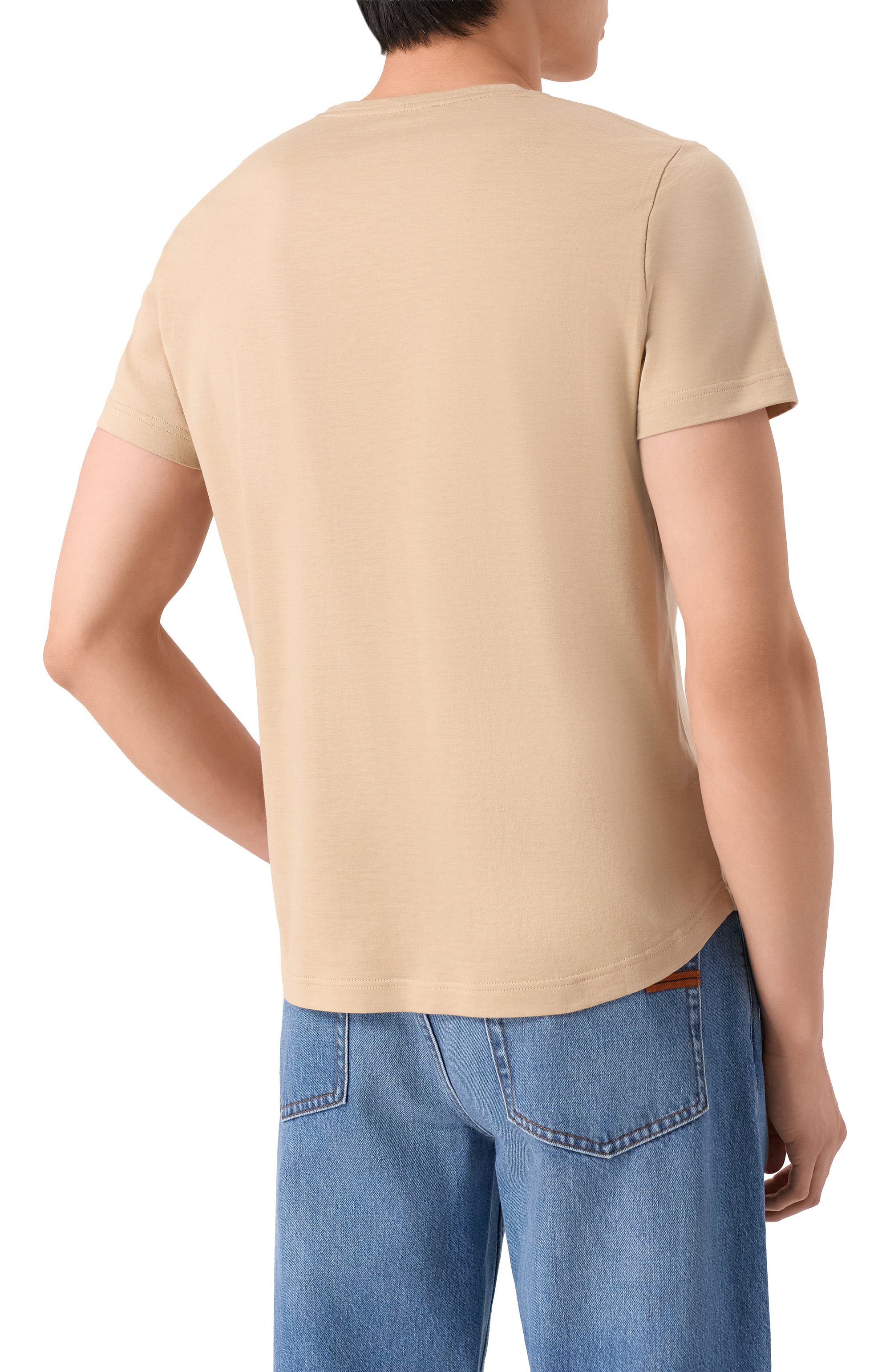 Футболка из шелка и хлопка LORO PIANA, арт. FAF6128, фото 4