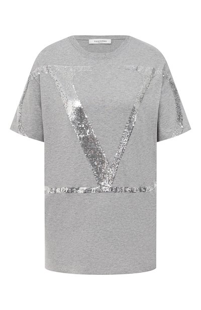 Женская хлопковая футболка VALENTINO, арт. UB3MG09A5UK