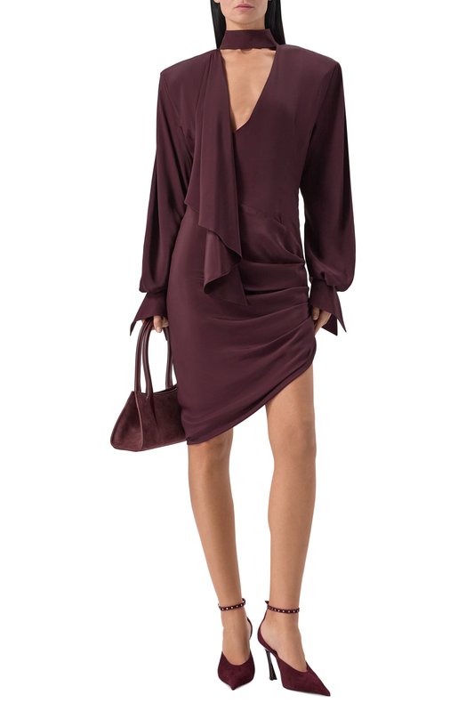 Платье Mugler 25F1R01759385 Бордовый  25F1R01759385 Фото 2