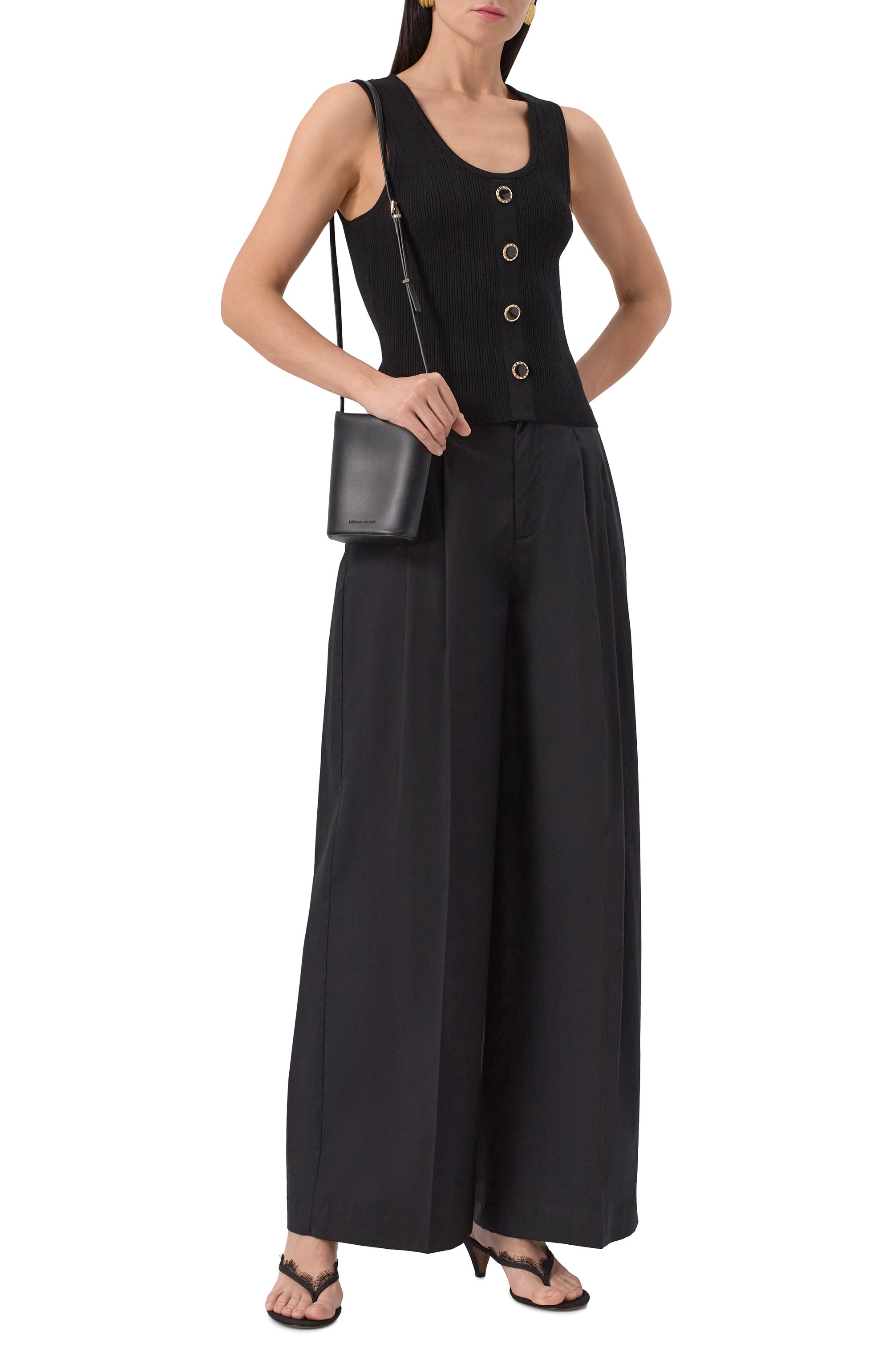 Топ TWINSET черного цвета по цене 18400 руб., арт. 251TP3492, фото 2 Топ TWINSET, арт. 251TP3492, фото 2