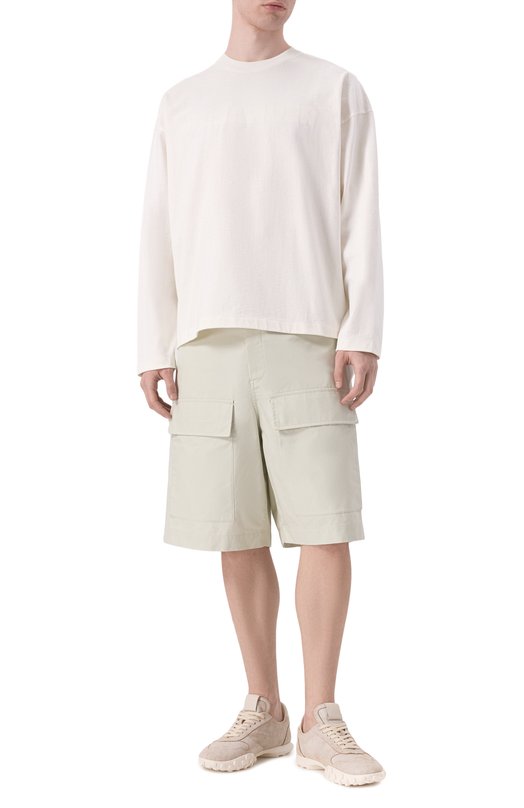 Хлопковые шорты Jil Sander J47KA0278-J45296 Зелёный  J47KA0278-J45296 Фото 2