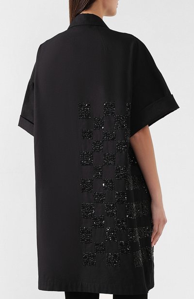 Хлопковое пальто DRIES VAN NOTEN, арт. 191-30210-7293, фото 4