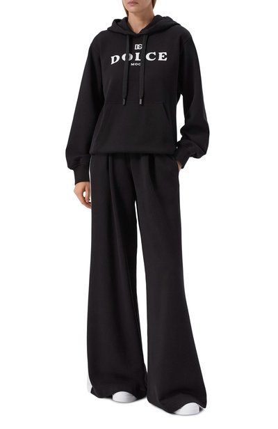 Хлопковое худи DOLCE & GABBANA черного цвета по цене 89950 руб., арт. F9U75Z/HU7P4, фото 2 Хлопковое худи DOLCE & GABBANA, арт. F9U75Z/HU7P4, фото 2