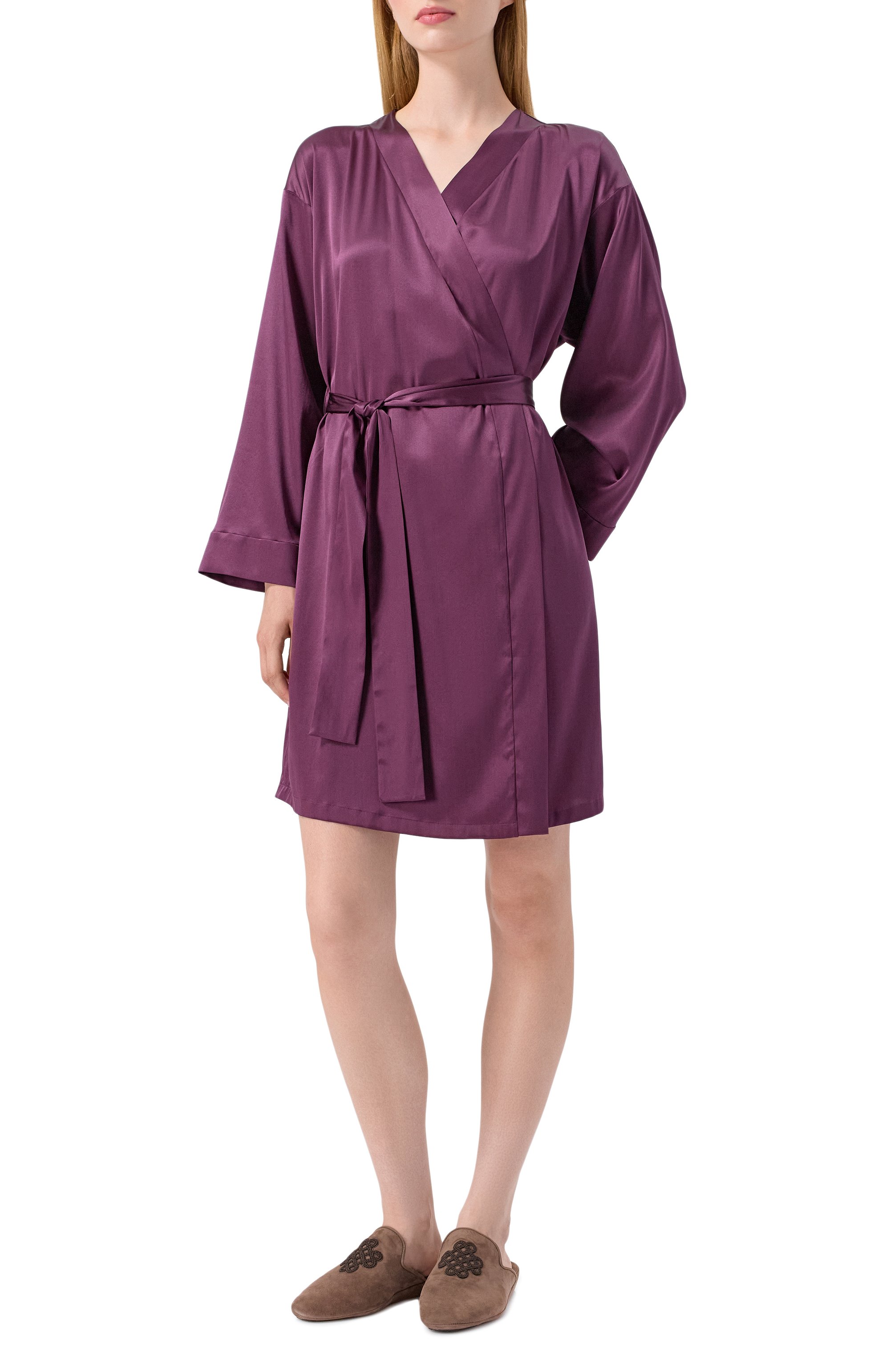 Шелковый халат I.D. SARRIERI, арт. J5366, фото 2