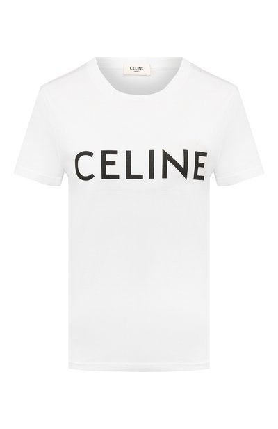 Женская хлопковая футболка CELINE, арт. 2X314916G