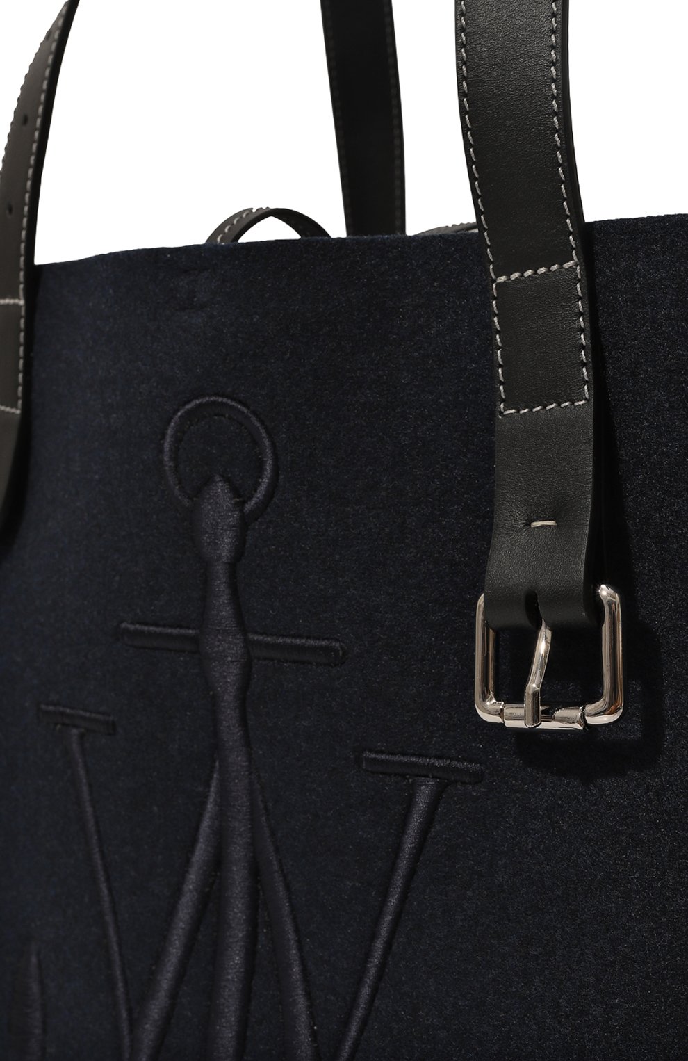 Сумка-тоут belt small JW ANDERSON темно-синего цвета по цене 63650 руб., арт. HB0243FA0146, фото 3 Сумка-тоут belt small JW ANDERSON, арт. HB0243FA0146, фото 3