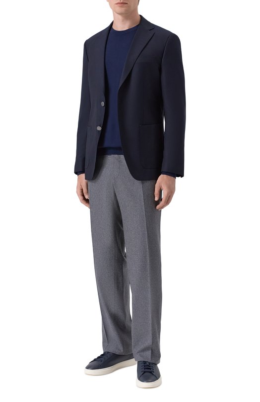 Шерстяной пиджак BOSS 50556824 Синий  50556824 Фото 2