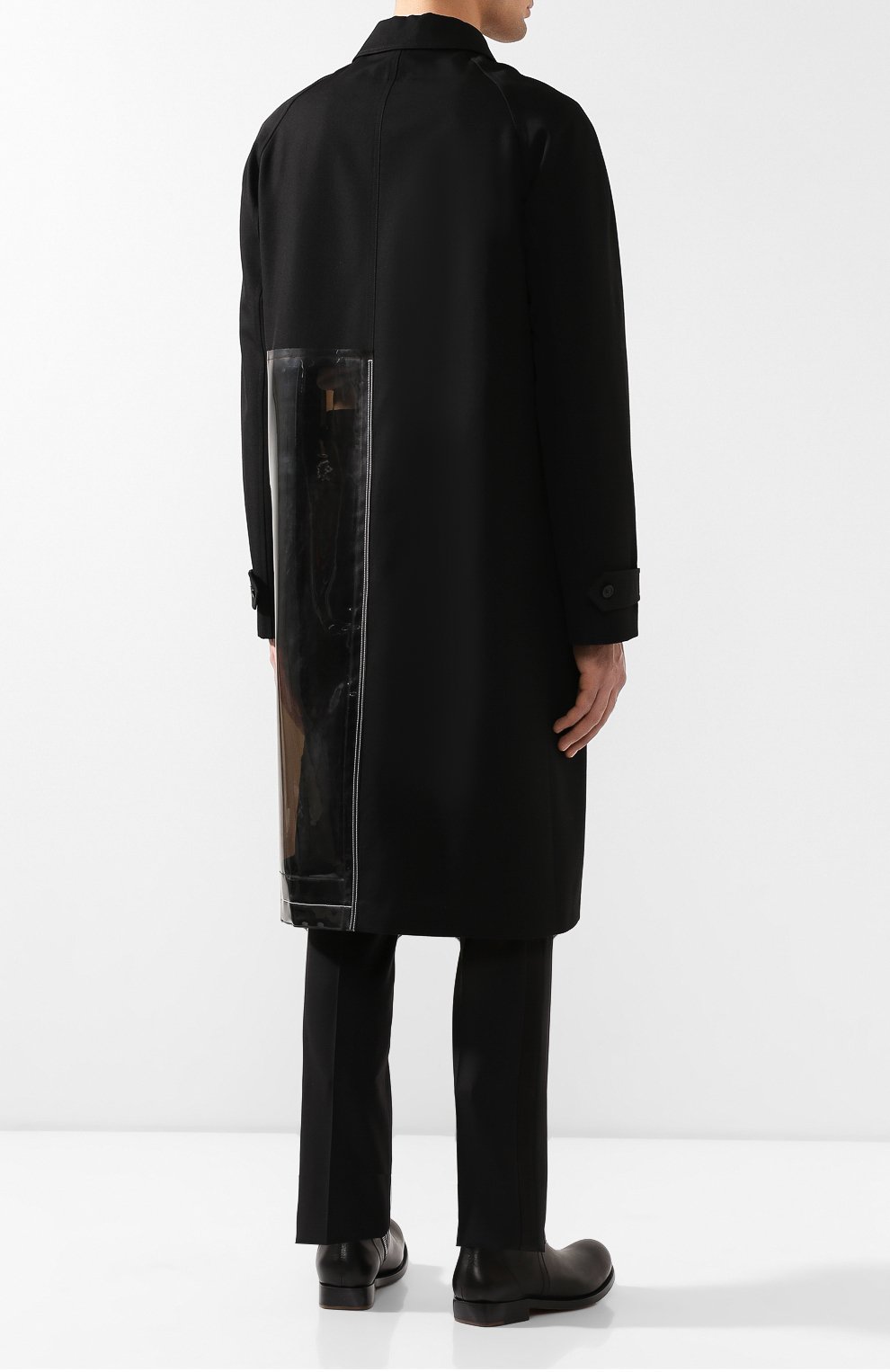 Шерстяное пальто MAISON MARGIELA черного цвета по цене 242500 руб., арт. S50AH0053/S49310, фото 4 Шерстяное пальто MAISON MARGIELA, арт. S50AH0053/S49310, фото 4