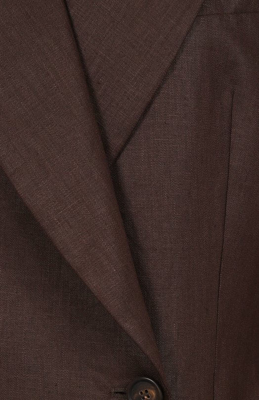 Льняной жакет Brunello Cucinelli ML1427261 Коричневый  ML1427261 Фото 6