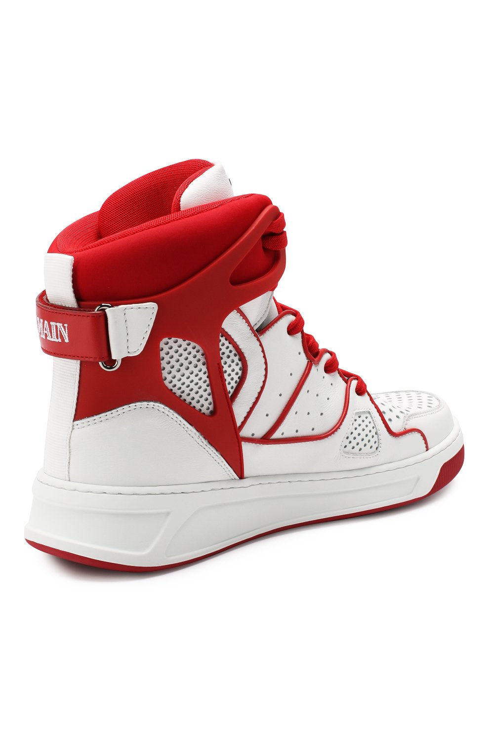 Кожаные кеды keith BALMAIN, арт. RM0C038/LRME, фото 4