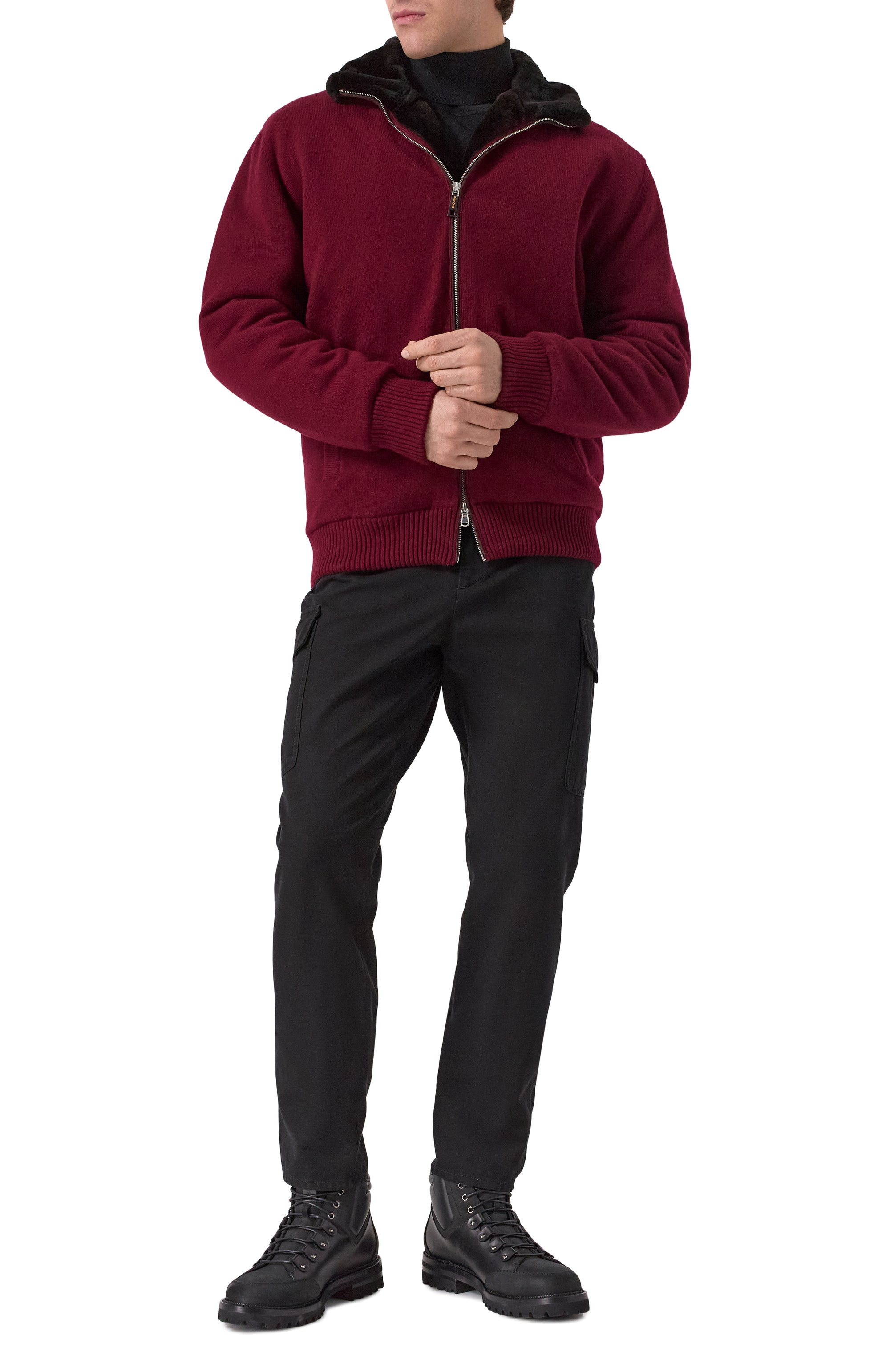 Кашемировый бомбер с подкладкой из бобра KANGRA, арт. 9150/09 02, фото 2