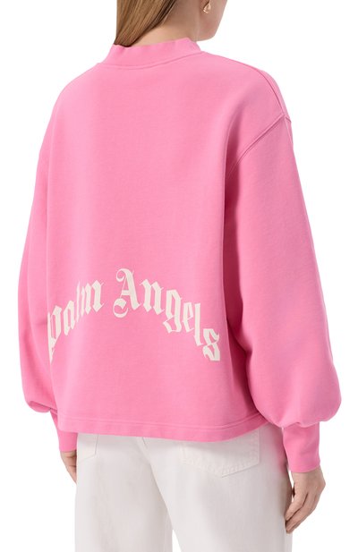 Хлопковый свитшот PALM ANGELS, арт. PWBA05EF25FLE001, фото 4