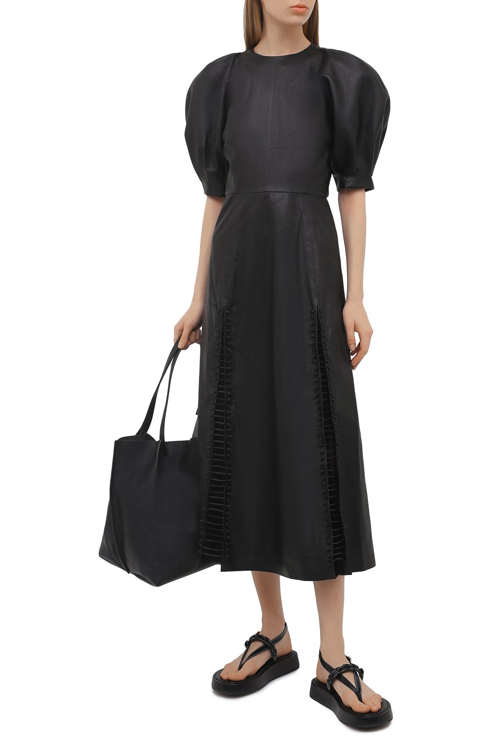 Кожаное платье GABRIELA HEARST, арт. 221420 L018, фото 2