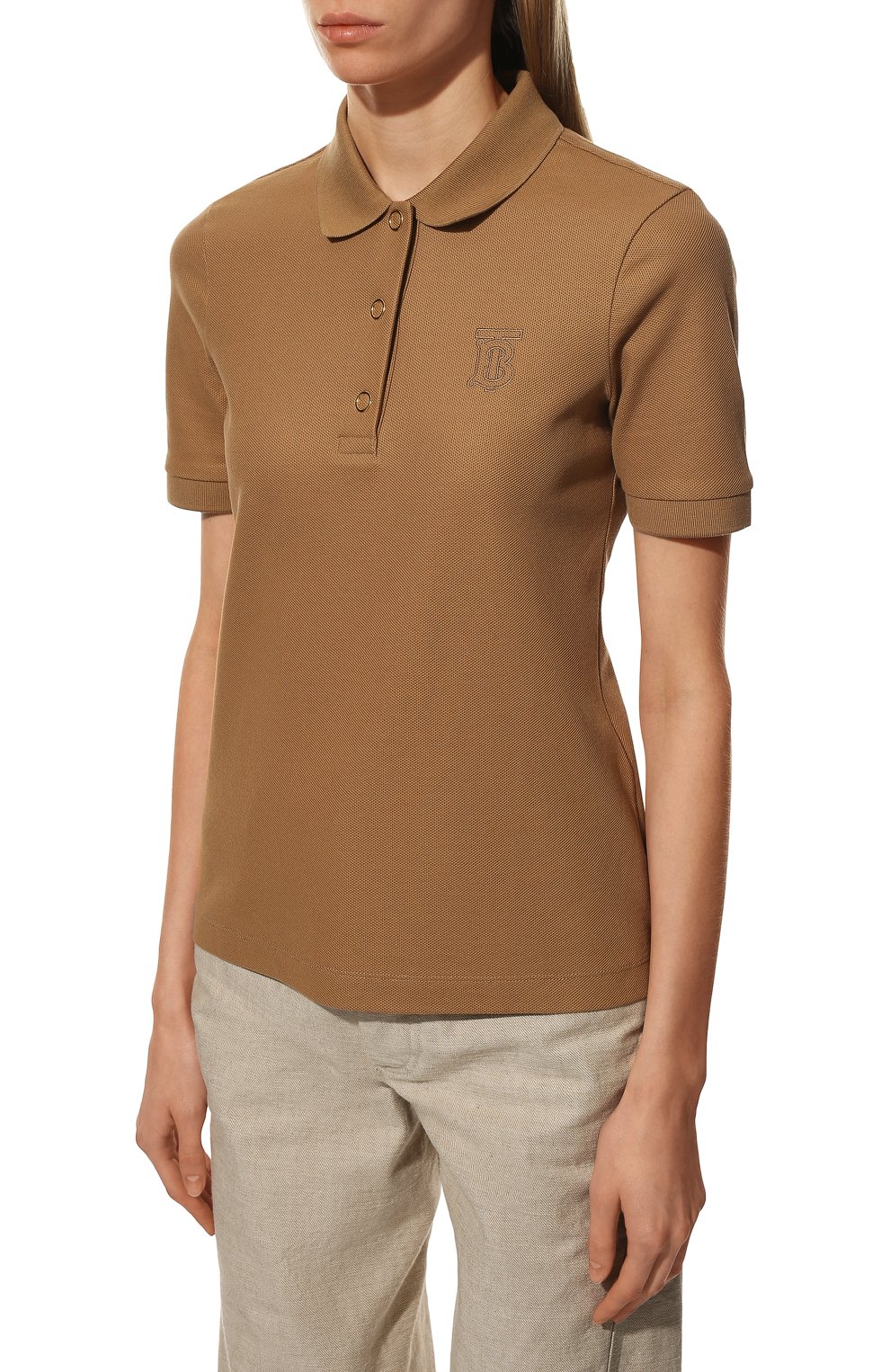 Хлопковое поло BURBERRY, арт. 8015210, фото 3
