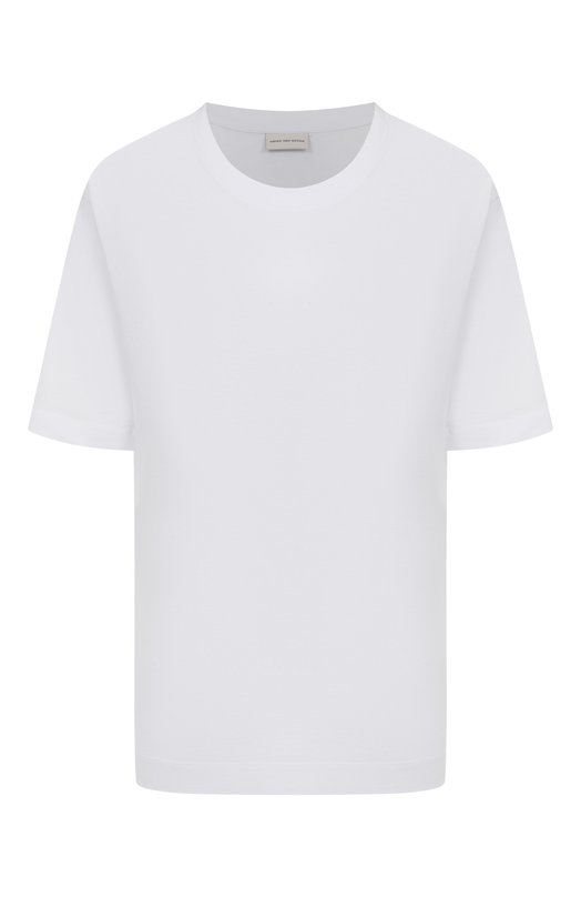 Хлопковая футболка Dries Van Noten 011100/2600 Белый 011100/2600