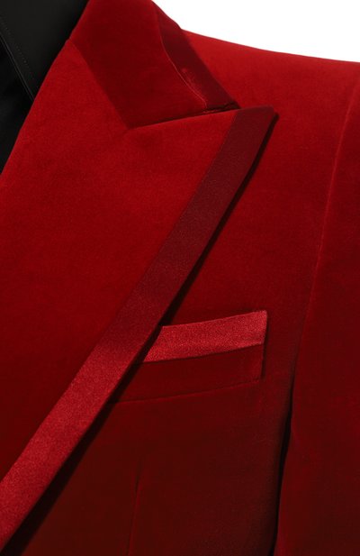 Хлопковый пиджак GUCCI красного цвета по цене 374400 руб., арт. 681059 Z4716, фото 5 Хлопковый пиджак GUCCI, арт. 681059 Z4716, фото 5