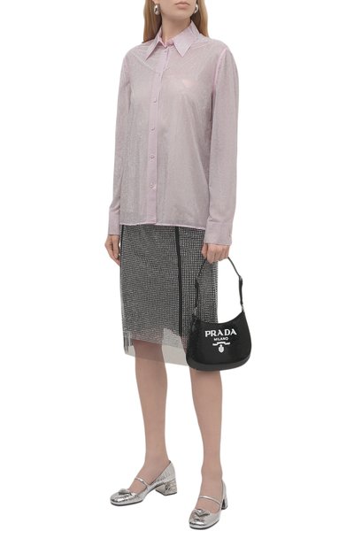 Юбка с отделкой стразами PRADA, арт. P140TR-1Z4U-F0118-221, фото 2