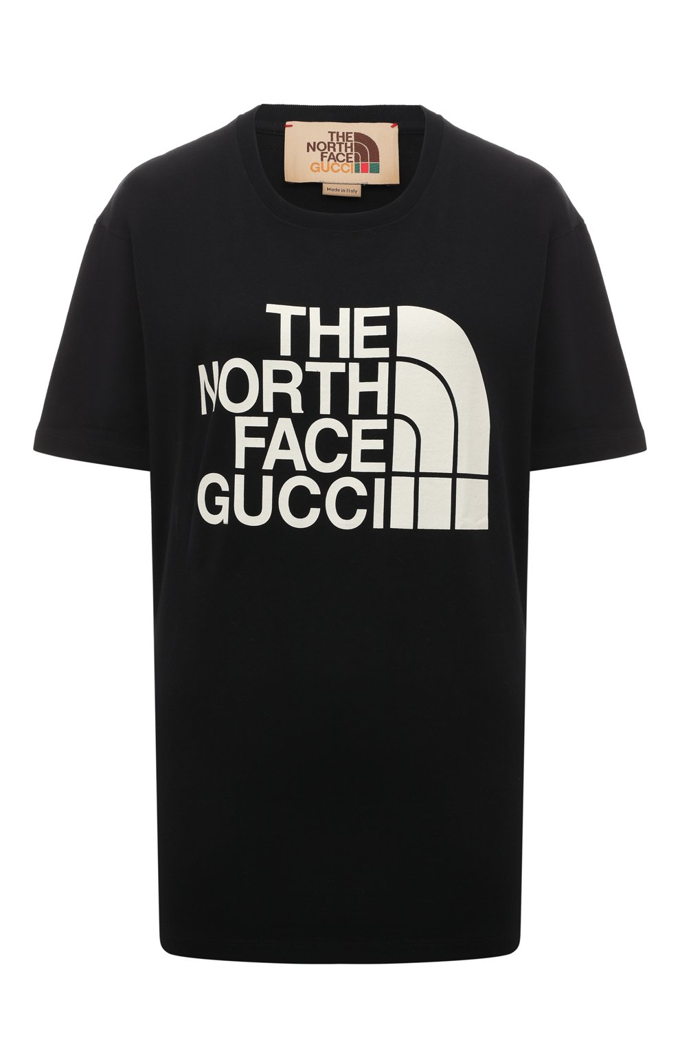 Хлопковая футболка the north face x gucci GUCCI, арт. 615044 XJDBZ, фото 1