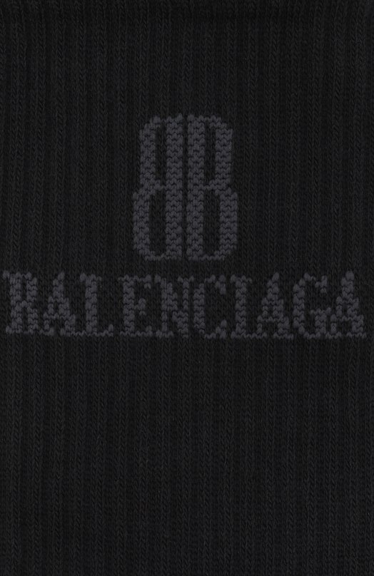 Хлопковые носки Balenciaga 835497/4F1B5 Чёрный  835497/4F1B5 Фото 2