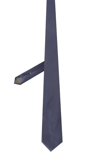 Шелковый галстук CANALI темно-синего цвета по цене 17600 руб., арт. 18/HJ03675, фото 3 Шелковый галстук CANALI, арт. 18/HJ03675, фото 3