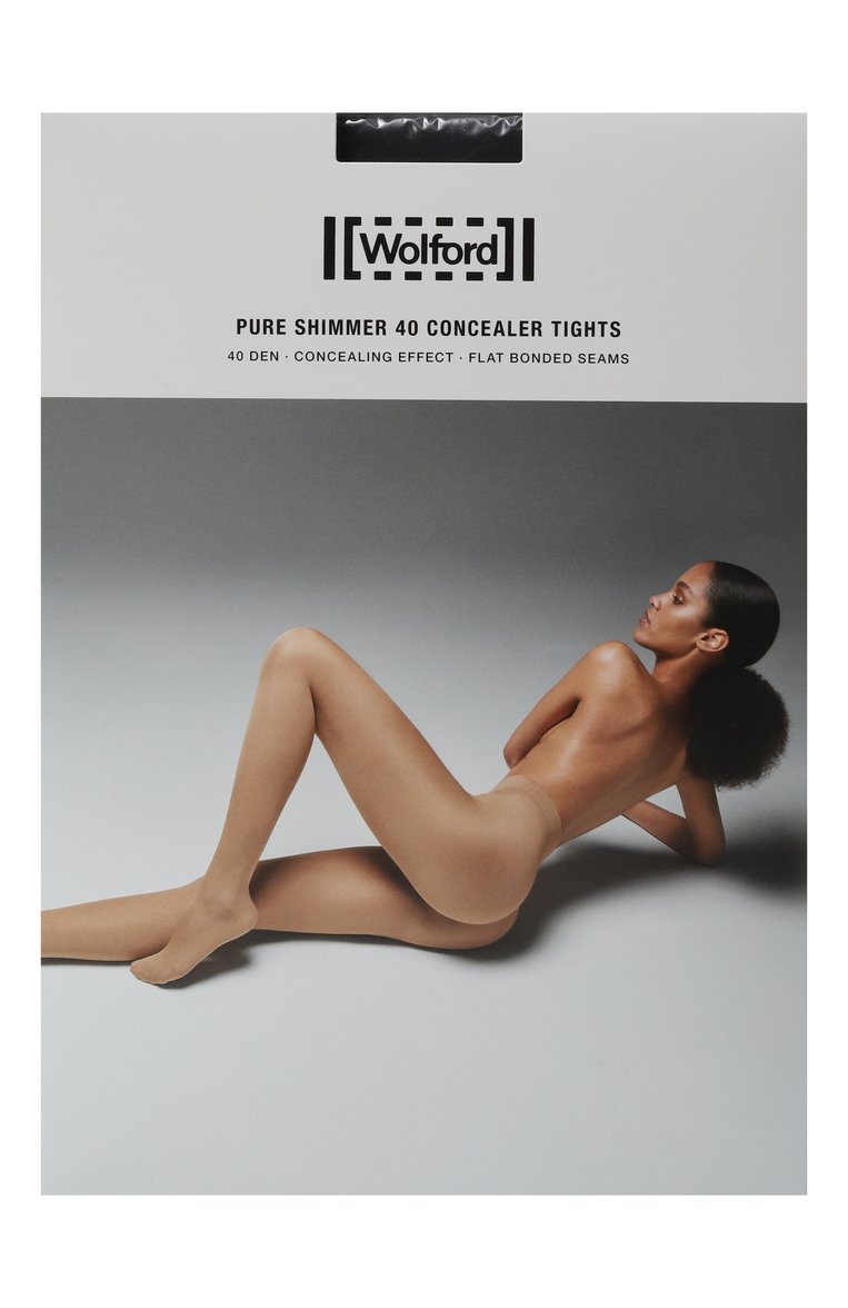 Женские колготки WOLFORD черного цвета, арт. 14732 | Фото 1 (Автоматизация состава: Проставлено; Материал внешний: Синтетический материал; Нос: Не проставлено)