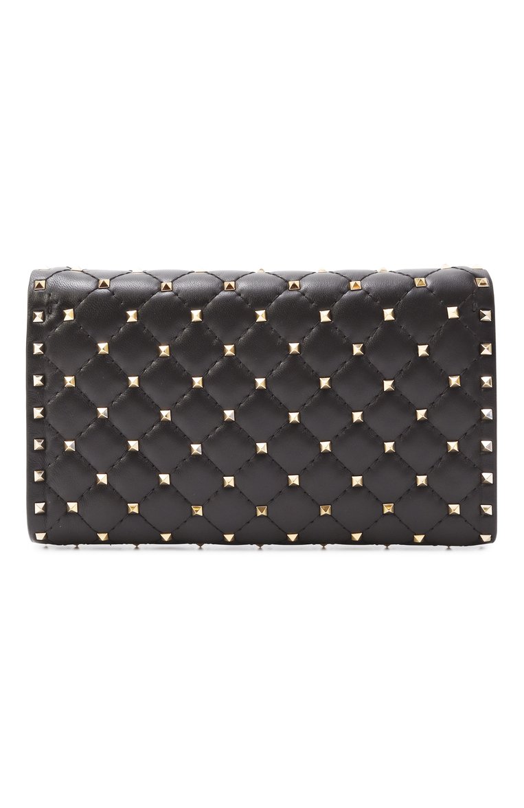 Женская сумка rockstud spike VALENTINO черного цвета, арт. ZW2B0137/NAP | Фото 6 (Материал: Натуральная кожа; Размер: small; Автоматизация ТО: Проставлено; Автоматизация состава: Проставлено)