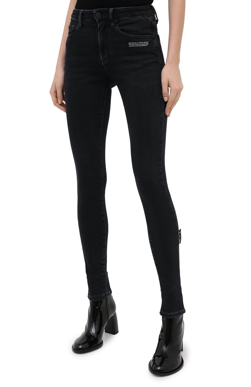 Джинсы OFF-WHITE черного цвета по цене 47200 руб., арт. 0WYA003E20DEN0011000, фото 3 Джинсы OFF-WHITE, арт. 0WYA003E20DEN0011000, фото 3