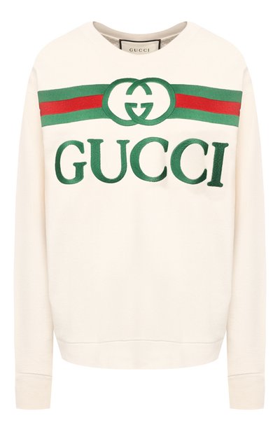 Женский хлопковый свитшот GUCCI, арт. 469250/XJCCG