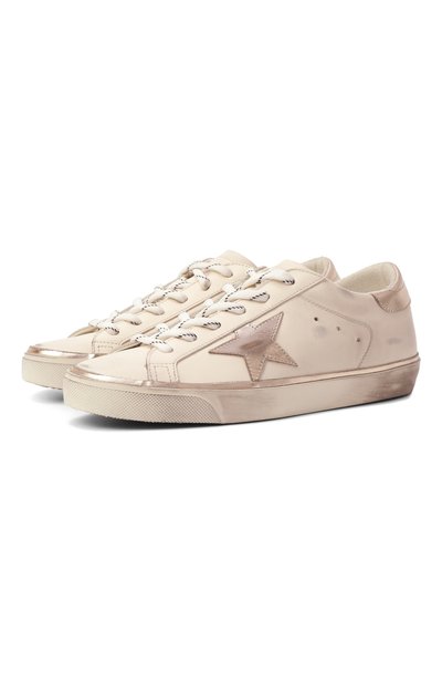 Женские кожаные кеды super-star GOLDEN GOOSE DELUXE BRAND, арт. GWF00101.F007558