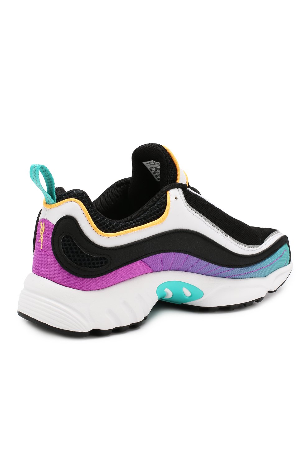 Текстильные кроссовки daytona dmx REEBOK черно-белого цвета по цене 10970 руб., арт. CN8386, фото 4 Текстильные кроссовки daytona dmx REEBOK, арт. CN8386, фото 4