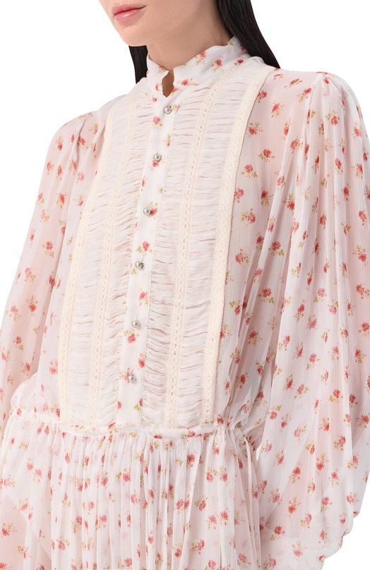 Платье из вискозы Ann Demeulemeester B0013958/FA733 Белый  B0013958/FA733 Фото 4