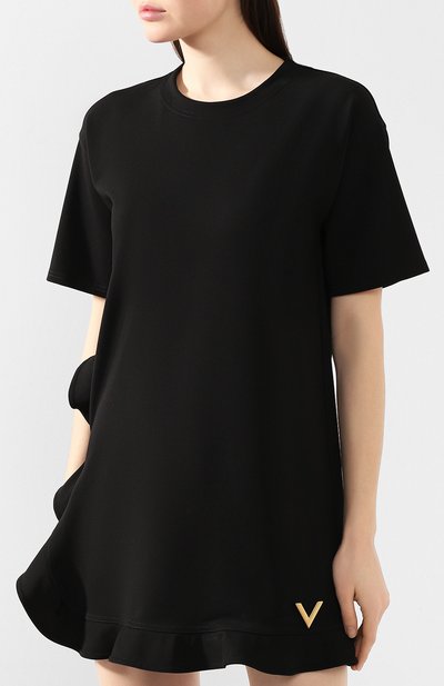 Платье VALENTINO черного цвета по цене 108000 руб., арт. TB3MJ01N58H, фото 3 Платье VALENTINO, арт. TB3MJ01N58H, фото 3