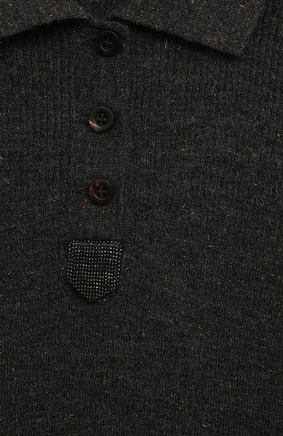 Поло из кашемира и вискозы BRUNELLO CUCINELLI, арт. B9AM81805A, фото 3