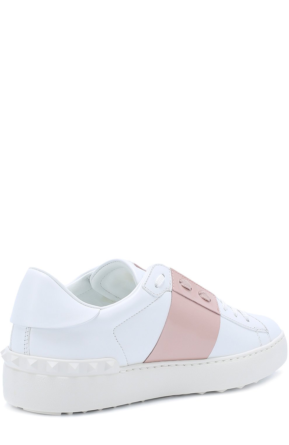 Кожаные кеды open с лаковой цветной вставкой VALENTINO, арт. MW1S0781/TCQ, фото 4