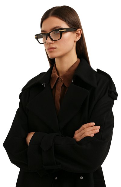 Оправа BOTTEGA VENETA черного цвета по цене 36300 руб., арт. BV1152 001, фото 2 Оправа BOTTEGA VENETA, арт. BV1152 001, фото 2