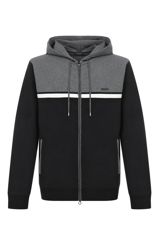 Хлопковая толстовка Stefano Ricci K101046FCR/T25350/60-62 Чёрный K101046FCR/T25350/60-62