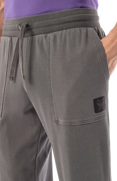 Хлопковые джоггеры EMPORIO ARMANI, арт. 112123/4F538, фото 5