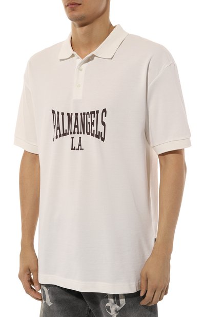 Хлопковое поло PALM ANGELS, арт. PMGB012F24FAB001, фото 3